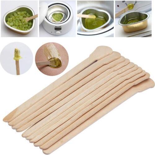 Waxing Wax Wooden Disposable Bamboo Sticks Spatula Tongue Depressor Kit Clean Beauty Tool Hair Removal Cream Depilatory Wax