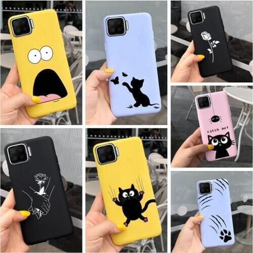 For Oppo A93 A73 Case Oppo A93 2020 Bumper Soft Silicone Cute Cartoon Back Cover For OPPO A93 A 93 73 OPPOA93 OppoA73 Phone Case