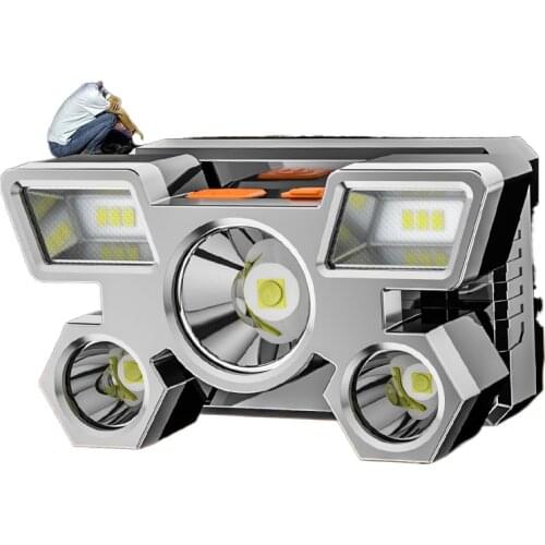Bright headlight glare night fishing fishing special charging head mounted searchlights lamp lighting led flashlights