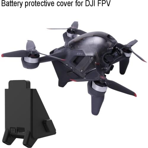 Drone Battery Protective Case Cover 2 in 1 DJI FPV Highten Landing Gear Battery Cap for DJI FPV Fly More Comb Accessories