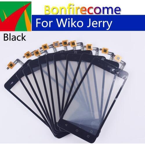 10Pcs\lot Touchscreen 5.0" For Wiko Jerry Touch Screen Panel Sensor Digitizer Glass NO LCD Replacement Parts