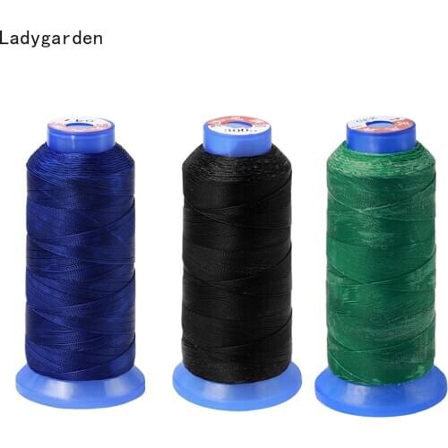 2PCS 0.55mm Round Waxed Thread 500D Waxed Polyester Thread Leather Traditional Hand Stitching Machine Sewing Home Thread