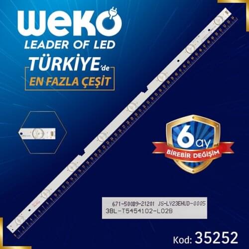 3BL-T5454102-L02B - 671-500B9-21201 JS-LY23EHUD-0005 - 54.5 CM 8 LED- (WK-909)