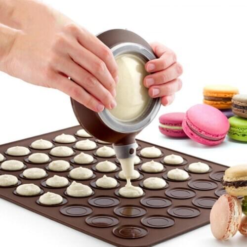 48 Holes Silicone Macaron Mat Macaron Non-Stick Macaroon Pastry Oven Baking Mould Sheet Mat DIY Baking Mold Baking Mat Bakeware