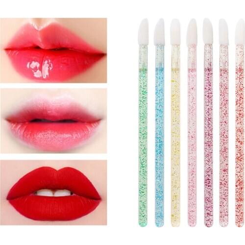 50Pcs Diamond Crystal Mascara Wands Applicator Disposable Lip Eye Brushes Cosmetic Eyelash Brush Make Up Brushes Removing Tool