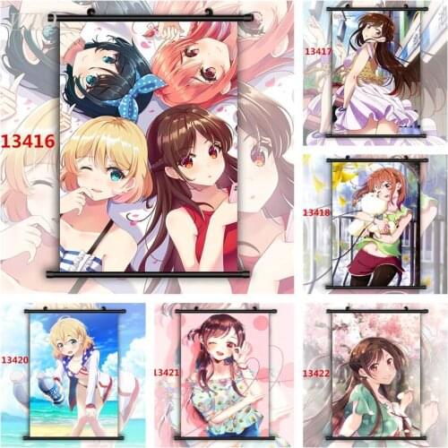 Kanojo Okarishimasu Mizuhara Chizuru Sumi Mami Ruka Anime Posters Canvas Painting Wall Decor Wall Art Picture Room Home Decor