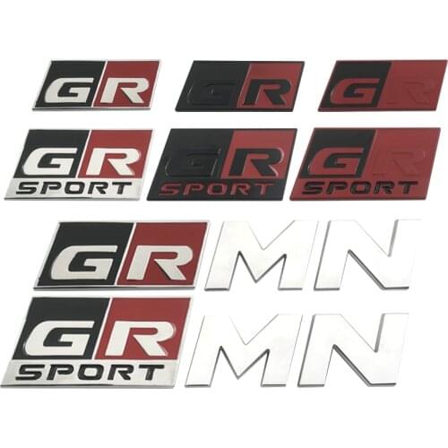 Car Sticker GR Sport Logo Decal Front Hood Grille for Toyota HV YARiS GRMN RZ RC RS Prius GR Sport Lexus Harrier GR Logo Sticker