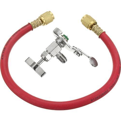 Car R12 R22 Can Tap Tapper Air Conditioning Recharge Hose Kit