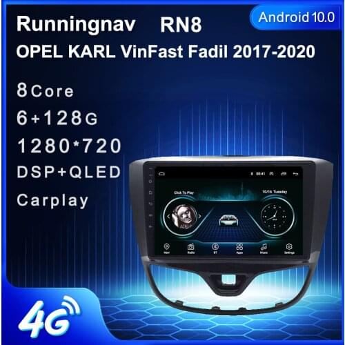 9" 4G LTE Android 10.1 For OPEL KARL VIFAST VINFAST Multimedia Stereo Car DVD Player Navigation GPS Radio
