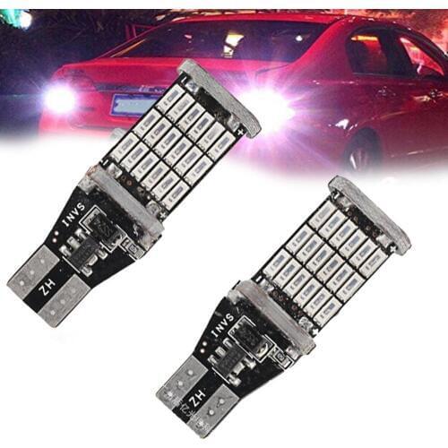 Car T15 16W 45 SMD 4014 LED Auto Additional Lamp Reverse Lights Car Daytime Running Light White DC 12V