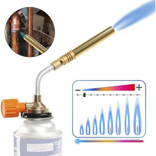 Butane Burner Welding Gas Torch Flame Gun Brazing Flamethrower Outdoor Camping BBQ Portable Soldering Heat Gun Welding Equipment