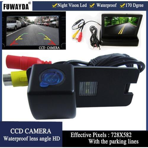 FUWAYDA Color Car Rear View Camera for Holden Commodore Holden/Commodore VY VZ VE1,with 4.3Inch foldable LCD TFT Monitor HD