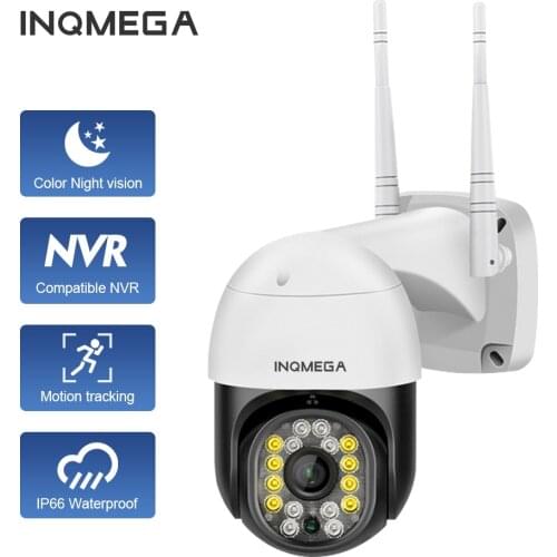 INQMEGA Wifi Camera Security Protection Outdoor 4x Digital Zoom Two-channel Audio Cloud Wireless CCTV Camera POE Charging Onvif