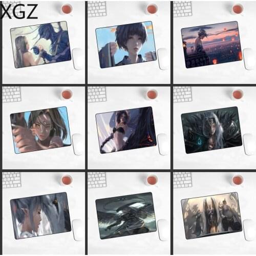 XGZ Animation Mouse Pad Sexy Anime Ghost Knife Sisters Mouse Pad Computer PC Gaming Keyboard Desk Mat 220X180X2MM