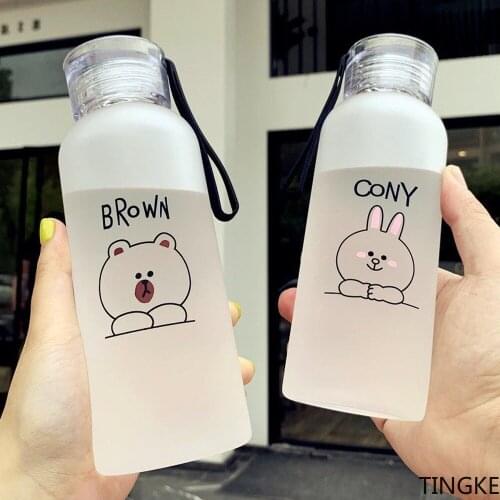 Creative personality trend net red plastic water cup Korean girl student cute summer portable drink cup 500ml