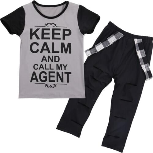 Cool and Casual Toddler Kids Baby Girls Clothes Tops T-shirt and Pants Leggings Outfits 2 Pieces Set
