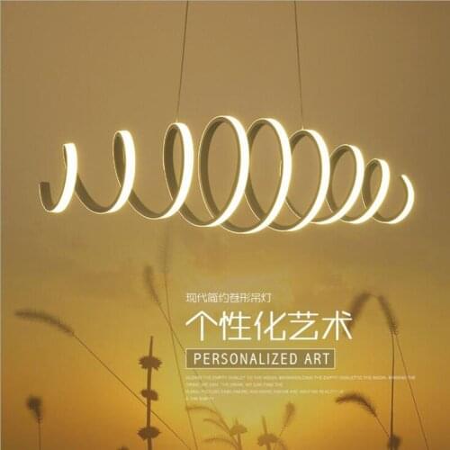 L Personality Art Living Room Light Simple Modern Chandelier Bar Cafe Creative Chandelier Fashion Restaurant Light Spring