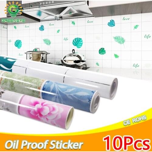 60cmx10Meter Oil and Water Proof Wall Stickers Resistant Kitchen Bar Desktop Home Decoration Marble Pattern 10M wall paper