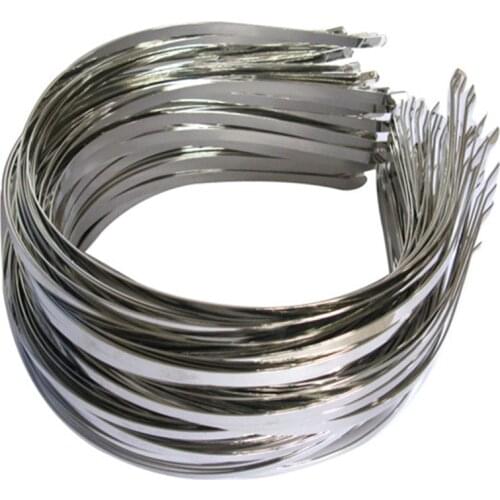 Width 4.5mm to 5mm Head Bands Metal Steel White K Color Hair Bands Hairwear Base Setting Bijoux De Tete DIY Jewelry For Women