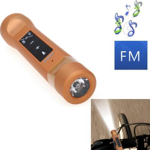 Riding Cycling Multi-Function Music Torch Wireless Speakers Bluetooth Speaker Music MP3+Charger Power Bank+Flashlight+FM Radio