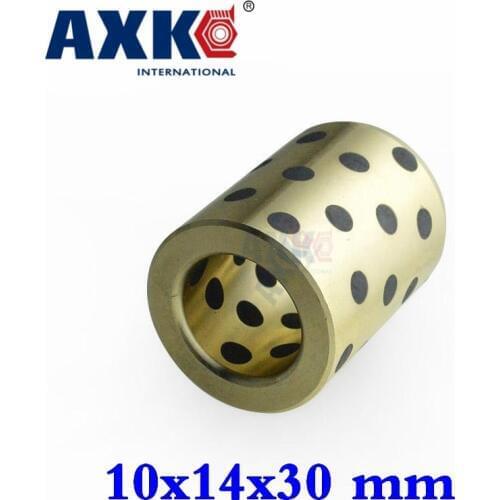 2019 Hot Sale New Arrival Ball Bearing Axk 10x14x30 Mm Linear Graphite Copper Set Bearing Bushing Oil Self-lubricating Jdb 10mm