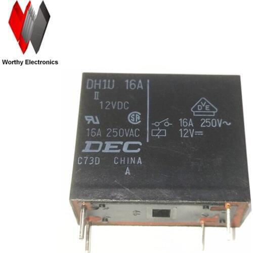 Wholesale 10pcs/lot relay DH1U-12VDC 16A