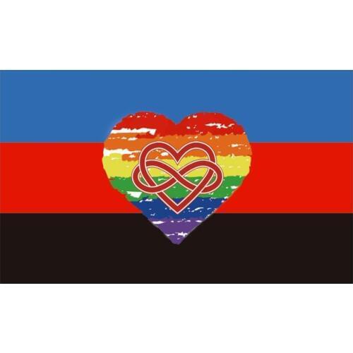 Polyamorous flags Decoration banner 90*150cm/ 3x5ft for hanging