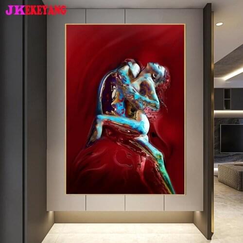 Full Square Round Diamond Embroidery DIY Diamond Painting Couples Cross Stitch kit mosaic Y4595