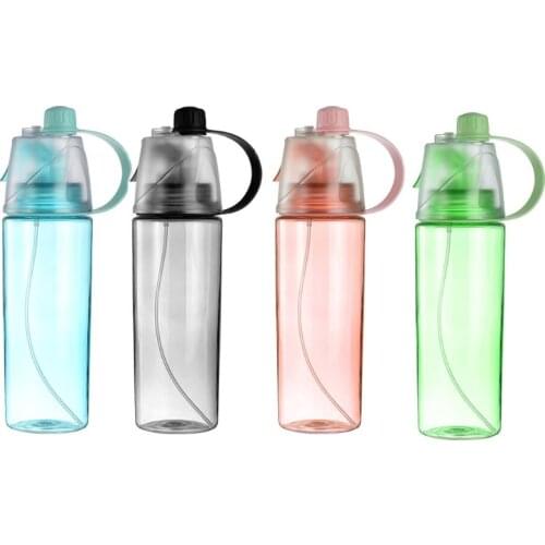 600ml Portable Sports Water Bottle with Scale Leakproof Clear Anti-leak Drinking Utensils Wholesale Dropshipping