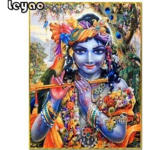 Lord krishna 5D Religion diamond painting full square / round diamond embroidery diamond mosaic painting home decoration
