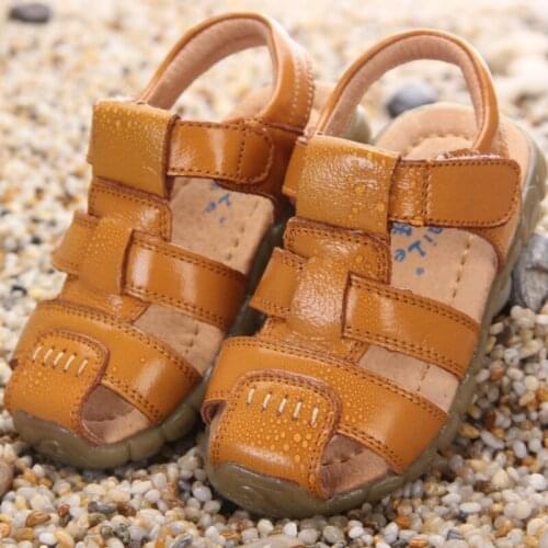 Summer Children Shoes Baby Sandals For Girls Soft PU Leather Boys Sandalia Infantil Breathable Kids Beach Shoes Toddler Sandals