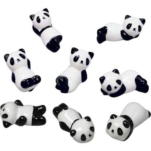 Cute Cartoon Panda Ceramic Chopsticks Holder Chopsticks Holder Stand Practical Fashion Kitchen Tableware