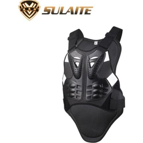 SULAITE Motorcycle Jacket Men Armor Chest Back Body Armor Protector Armor Vest Motocross Protective Gears Jacket