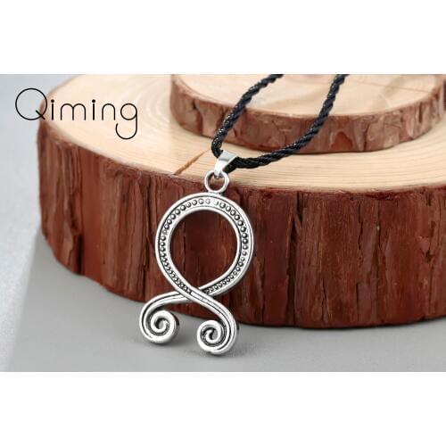 Troll Cross Vintage Necklace For Women Vikings Protection Pagan Norse Pendant Swedish folklore Amulet Indian Jewelry Men