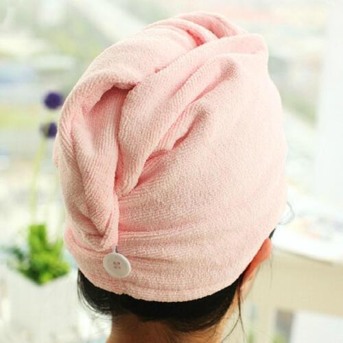 Portable Lady Hair Drying Towel Hat Cap Quick Dry Water absorption Towel Bath Shower Accessary For Home
