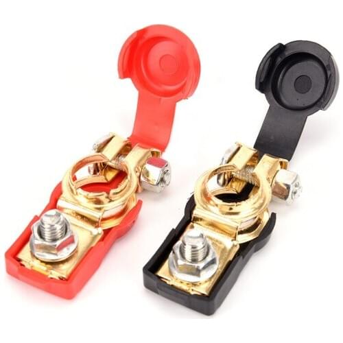 For Car Caravan Auto Car Battery Terminal Connector Battery Pair of 12V Quick Release Battery Terminals Clamps