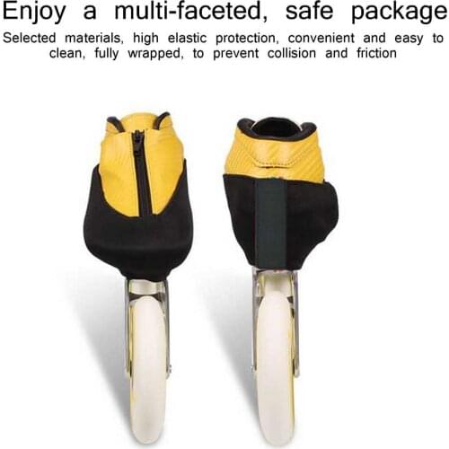 1 Pair Thicken Double Layer Elastic Professional Inline Skate Boot Ice Figure Speed Skating Shoes Protector Cover Wear-resistant