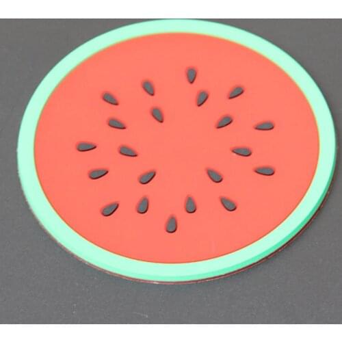 1PCS Fruit Shape Silicone Cup Pad Slip Insulation Pad Cup Mat Holder Orange/Watermelon/Carambola/Dragon Fruit Wholesale store