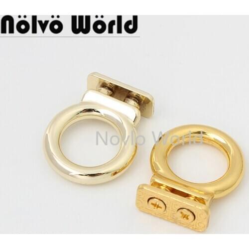 10-50 pieces 4 colors 14mm inner metal connect buckle for DIY leather bag with screw belts strap connector