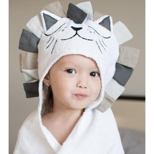 100% Cotton Baby Kids Towel Hood Cotton Bathrobe Newborn Towel for Kids Beach Poncho Bebe Towel Soft Bath Poncho Boys Girls