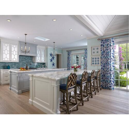 2017 customized made solid wood kitchen cabinets retail wholesales white color traditional wooden cabinets with island S1606135