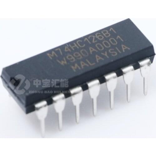 25PCS M74HC126B1 74HC126 HC126 MC74HC126AN DIP Original In Stock IC NEW