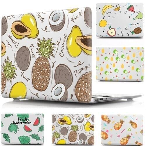 Cartoon fruit Pattern Laptop Shell Sleeve for Mac 11.6 13.3 15.4 Touch Bar Cover Case For Apple Macbook Air Pro 11 12 13 15 16