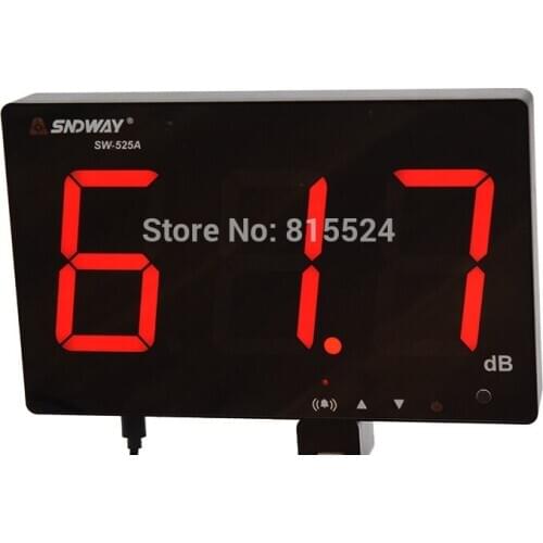 SNDWAY SW-525A Digital Sound Level Meter 30~130db Large Screen Display Restaurant Bar/office/home Wall Hanging Moise Meter