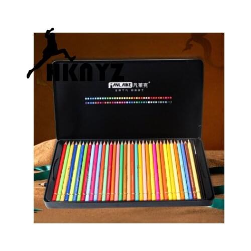 Color pencil 72 color water-type color lead filler pen color brush professional painting color pen pencil box color pencil set
