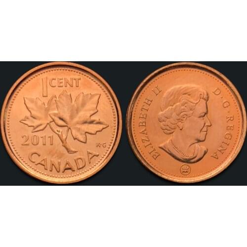 Canadian 1 cent year random 100% Real Original Collection Coins Unc Genuine Coin