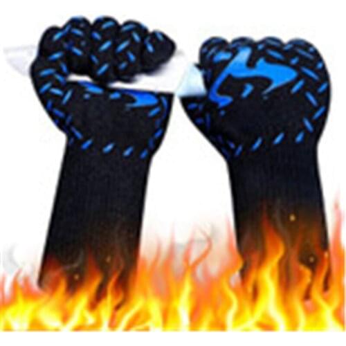 Kitchen Gloves for BBQ Kitchen Supplies Barbecue Tools High Temperature Resistant Oven Gloves Fireproof Gloves