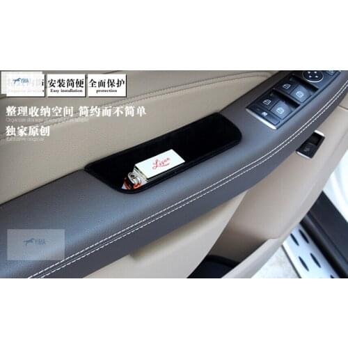 Lapetus Interior Side Door Handle Container Storage Box Storage Pallet Kit For Mercedes-Benz GL ML350 400 450 2013 - 2015