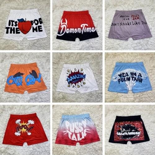 Fashion Trendy 13-Color Printing Letters Tight Hip Shorts, Beach Style Leisure And Entertainment Sports Fitness Ladies Shorts