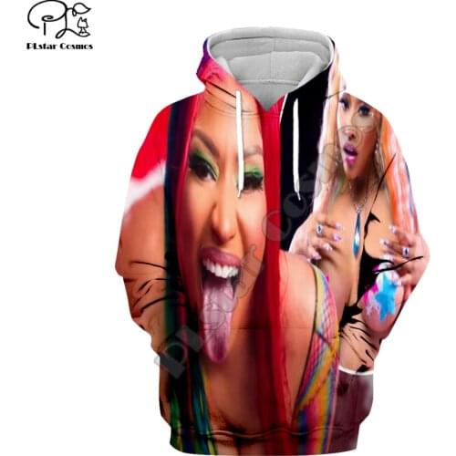 PLstarCosmos 3DPrint NewFashion Rapper Star Nicki Minaj Popular Harajuku Streetwear Unisex Funny Casual Hoodie/Sweatshirt/Zip 11